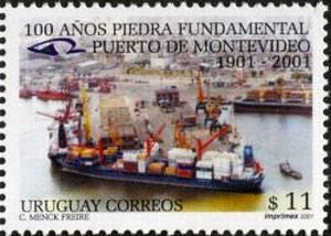 Conmemoración de los 100 Años del inicio de las Obras del Puerto de Montevideo - 2001 -