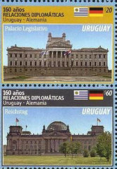 Serie 160 Años Relaciones Diplomáticas Uruguay-Alemania - 2016 -