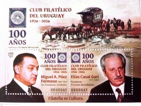 “100 años Club Filatélico del Uruguay”  - 2026