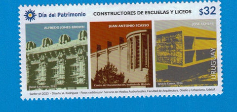 Día del Patrimonio - Constructores de escuelas y liceos, homenaje a Alfredo Jones Brown, Juan Antonio Scasso y José Scheps - 2023