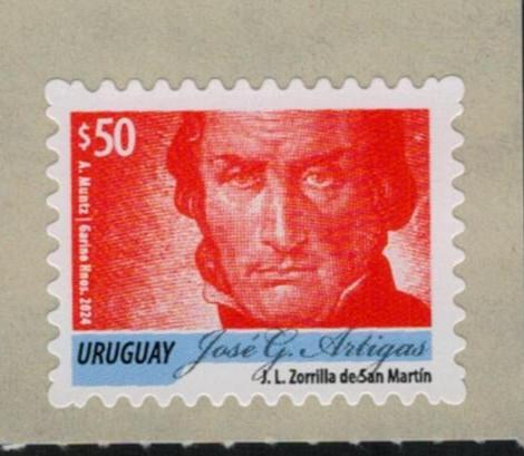 Serie Permanente  "José Gervasio Artigas - Color Lacre" - 2024
