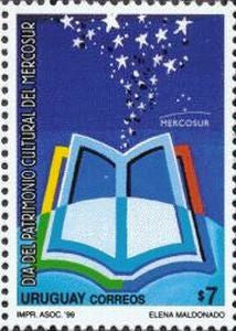 Patrimonio Cultural -Emisión Mercosur - El ibro - 1999 -
