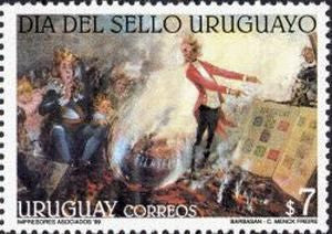 Dia del Sello Uruguayo - Pintura de Mario Barbazán - 1999 -