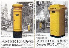 PUASP America Set - Mailboxes 2011 |Serie América UPAEP Buzones 2011