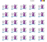Permanent Set - 250 Years of the Birth of José Gervasio Artigas(Violet) 2014|Serie Permanente 250 Años Natalicio José Gervasio Artigas (Violeta) 2014
