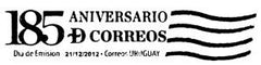 185th Anniversary ANC 2012|185 Aniversario Adm. Nac. de Correos - 2012 -