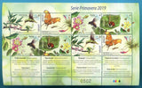 Serie Primavera Flores con aves e insectos - 2019 -
