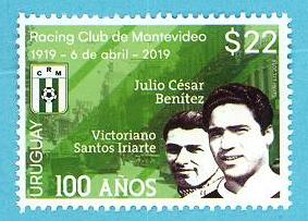 Homenaje al Racing Club de Montevideo por su 100 años